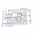 Modern Ikea Children Ypperlig Table 3D model small image 6