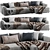Elegant Poliform Chaise Longue Sofa 3D model small image 8