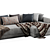 Elegant Poliform Chaise Longue Sofa 3D model small image 9