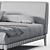 Elegant Flexform Gregory Bed 3D model small image 5