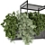 Metal Box Indoor Hanging Plants Set 3D model small image 3