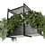 Metal Box Indoor Hanging Plants Set 3D model small image 4