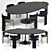 Sophisticated Baxter Dining Set 3D model small image 1