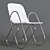 Sleek Modern Chair 3D model small image 1