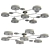 Elegant Aliexpress Chandelier - 1110mm Diameter, 160mm Height 3D model small image 4