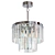 Elegant Chrome Crystal Chandelier 3D model small image 1