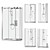 Cezares Shower Corner Set: Stylish and Versatile 3D model small image 1