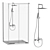 Cezares Shower Corner Set: Stylish and Versatile 3D model small image 6