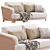 Sleek Borial Sofa 3D model small image 1