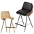 Isla Leather Semi Barstool 3D model small image 2