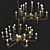 Sleek Elegance: Breck 2-Tier Chandelier 3D model small image 2