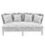 Febo Maxalto - Elegant Enveloping Sofa 3D model small image 3
