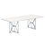 Modern Hayes Rectangular Dining Table 3D model small image 2