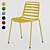 Enea Street Chair: Ergonomic & Stylish Outdoor Seating 3D model small image 1
