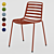 Enea Street Chair: Ergonomic & Stylish Outdoor Seating 3D model small image 2