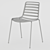 Enea Street Chair: Ergonomic & Stylish Outdoor Seating 3D model small image 3