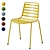 Enea Street Chair: Ergonomic & Stylish Outdoor Seating 3D model small image 4