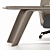 Stylish Gramy Executive Desk 3D model small image 4