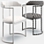 Acapulco Velvet Arm Chair: Luxurious & Stylish 3D model small image 4