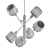 Elegant Tavern Pendant Chandelier 3D model small image 2