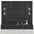 Modern TV Wall Set with 65" Screen 3D model small image 4