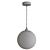 Sleek Gray Pendant Necklace 3D model small image 3