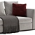 Elegant Minotti Powell Sofa: Sleek Design, Maximum Comfort 3D model small image 4