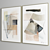 Minimal Abstract Photo Frame Set 3D model small image 4