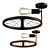 Industrial Pendant Light with Wheel Deco 3D model small image 1