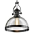 Coastal Black Dome Pendant 3D model small image 1