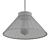 Sleek Black Cone Pendant 3D model small image 2