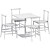 Modern Dining Set: Dado S80 Table & Pelleossa Chair 3D model small image 4