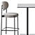 Modern bar set: Dado S60 Table & 430 Stool 3D model small image 4