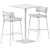 Modern Bar Set: Dado S70 Table & Marlen Bar Chair 3D model small image 4