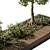 Urban Oasis Bench Set 24 3D model small image 3