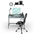 Green iMac Workspace: Complete Set for Productivity 3D model small image 2