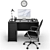 Silver iMac: The Ultimate Workplace Solution 3D model small image 2