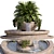  Green Oasis Fountain: Modern Plant & Water Feature 3D model small image 2