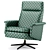 Modern Crescent Swivel Recliner 3D model small image 6