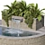  Botanical Oasis: 3D Plant & Fountain 3D model small image 2