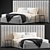 RH Modena Extended Platform Bed: Sleek Vertical Design 3D model small image 1