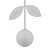 Sleek Leaf Pendant Light 3D model small image 2