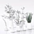 Greenery Bliss: Vases of Natural Elegance 3D model small image 1