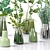 Greenery Bliss: Vases of Natural Elegance 3D model small image 12