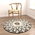 Round Rugs Set 297 3D model small image 4