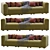 Modern Hay Mags 3-Seater Sofa 3D model small image 4