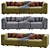 Modern Hay Mags 3-Seater Sofa 3D model small image 5