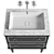 MIA ITALIA TORINO Washbasin Set 3D model small image 3