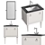 TORINO Washbasin Set: Elegant and Stylish 3D model small image 1