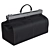 Bruno Perri Black Leather Travel Bag 3D model small image 2